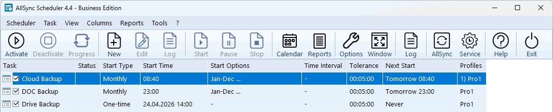 AllSync Scheduler